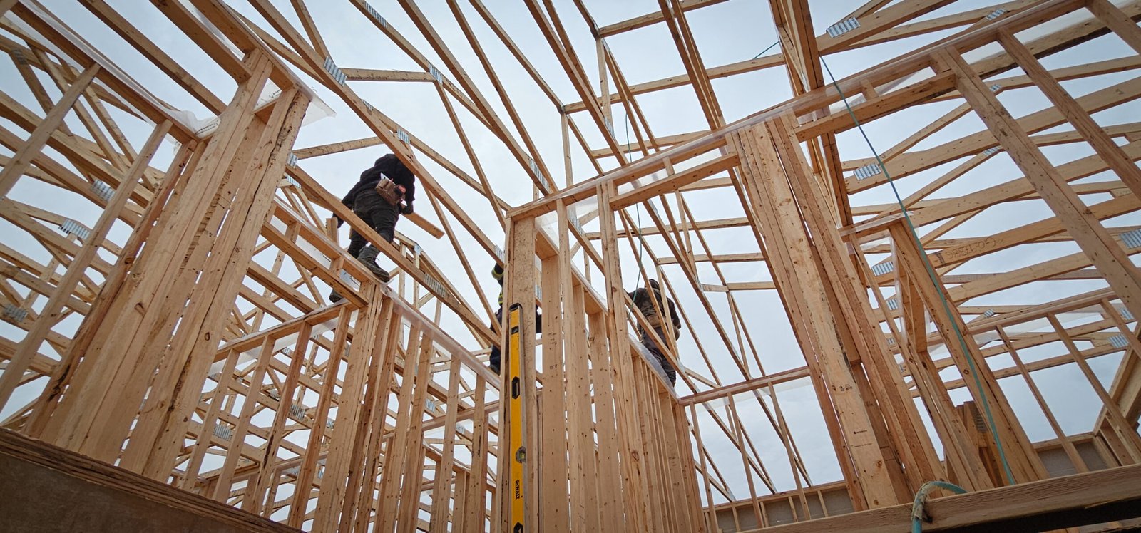 Framing of a Toronto house and roof for ELJ contracting
